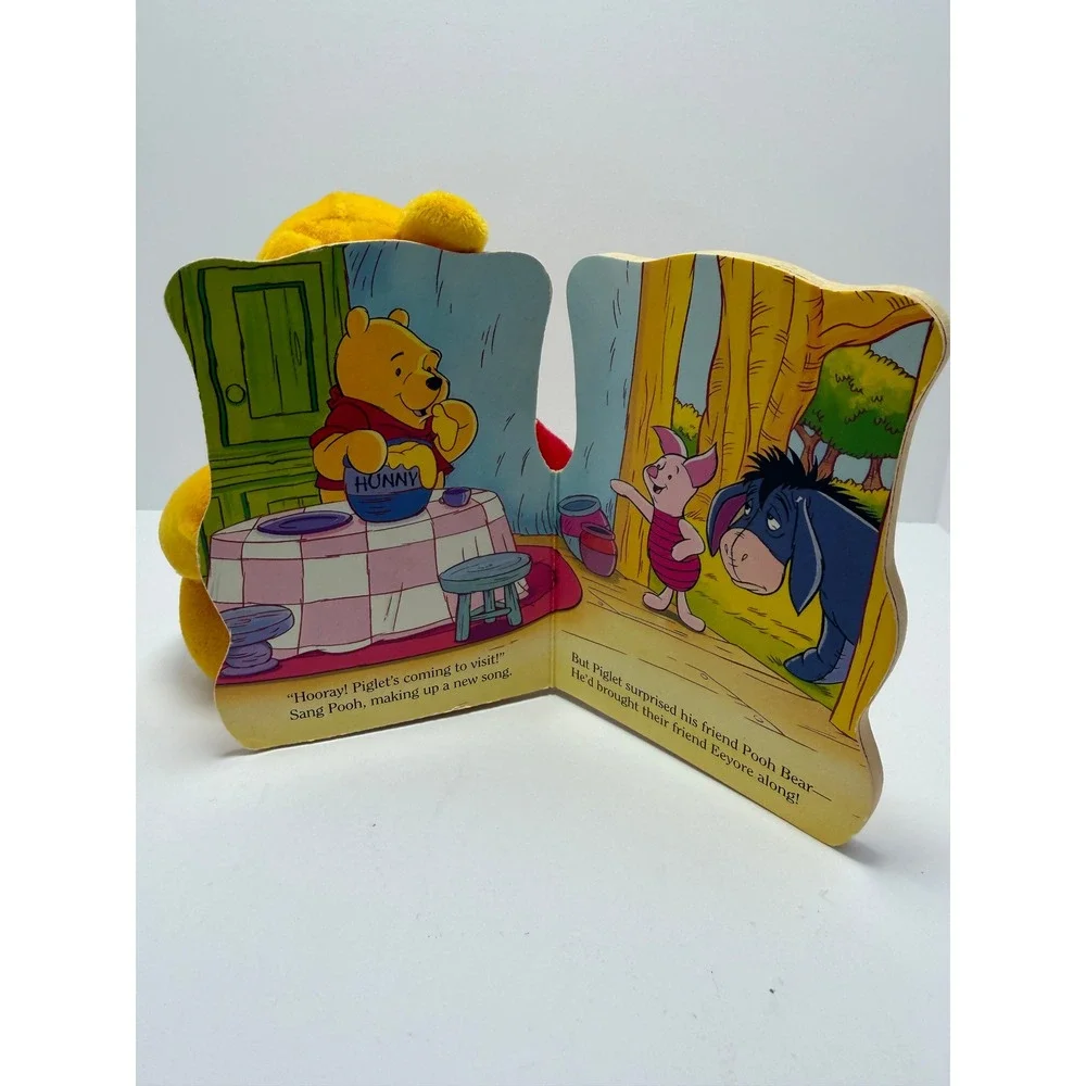 Disney Pooh Friendly Tales 1997 Plush Book Lot of 3 Tigger Eeyore Winnie